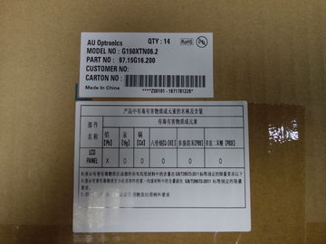 15 Inch AUO LCD Bảng Điều Chỉnh G150XTN06.2, màn hình hiển thị lcd tft thay thế 1024 * 768 XGA